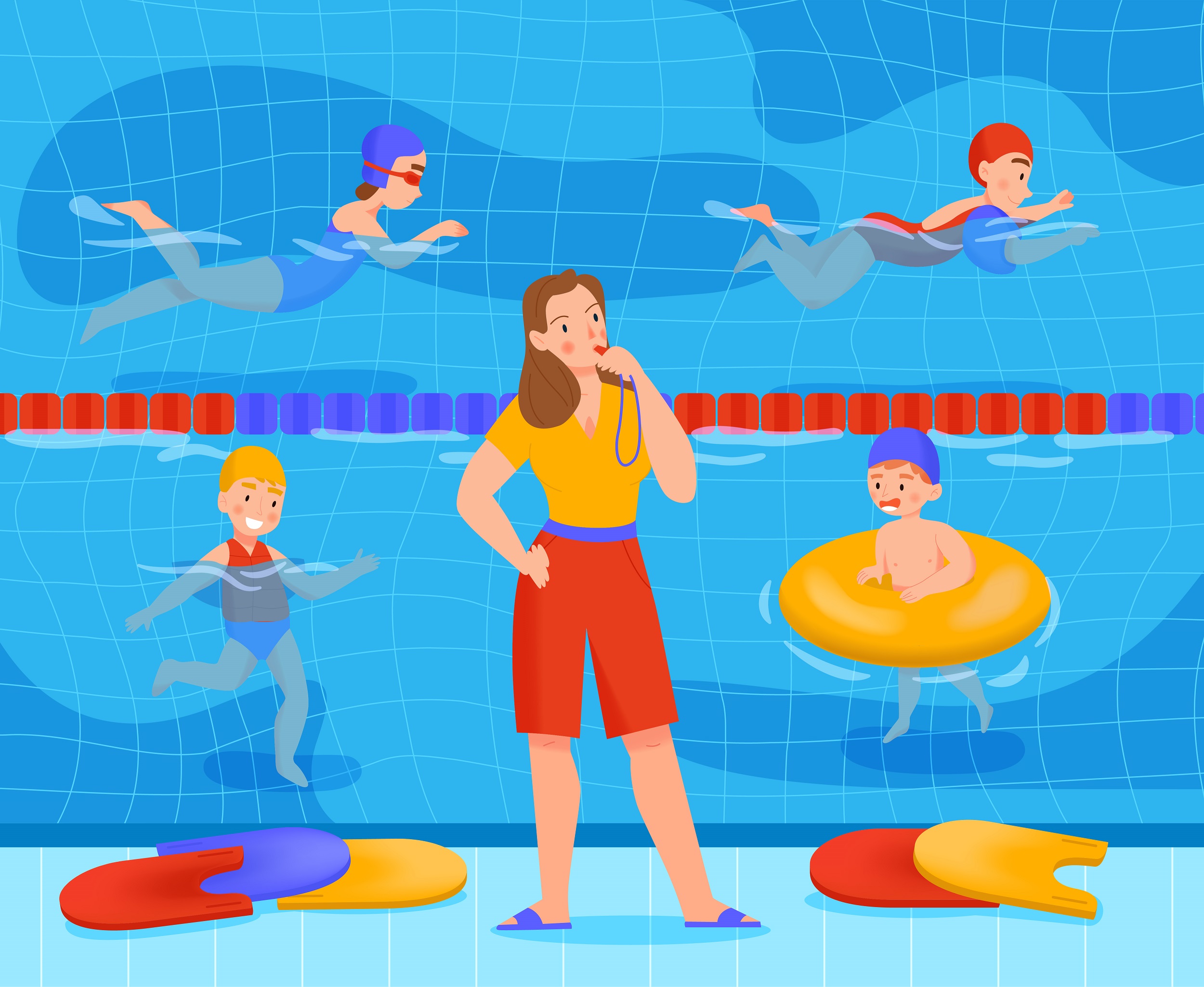Kids Swimming Pool Class Composition Swimming Pool - Facilities - TRIS